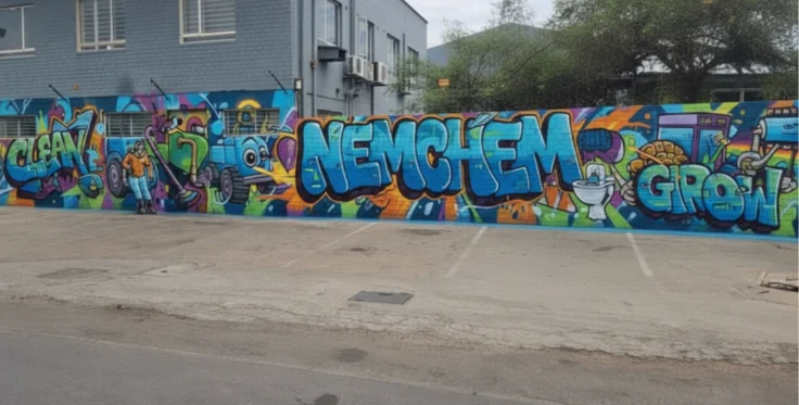 Nemchem brand mural